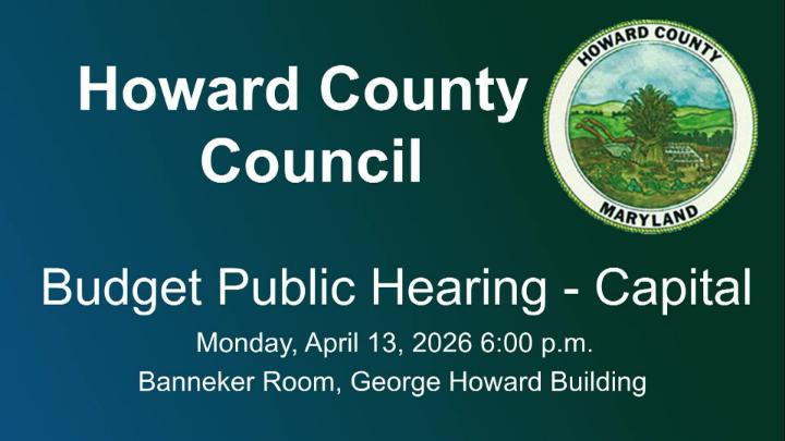 Thumbnail image for Howard County Council Public Hearing 4/13/26
